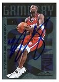 Tyrone Nesby Autographed/Hand Signed Basketball Card (Los Angeles Clippers) 1999 Skybox Dominion #15