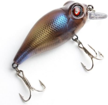 YESURPRISE Crank 55mm/6g Blue Float Fishing Lure Rattle Bass Hook Bait Tackle DT-55 17#