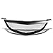 Compatible with Mazda3 Mazda 3 ABS Plastic Mesh Front Grille (Black) - 1st Gen BK