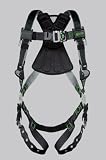 Miller RDT-TB/UBK Revolution Harness with DualTech Webbing and Tongue Leg Buckles, Black, Universal Size (Large/XL)