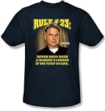 Ncis T-shirt - Rule #23 Adult Navy Blue Tee Shirt