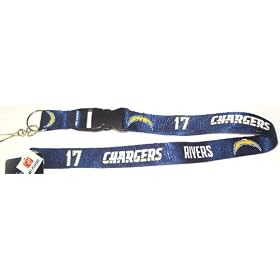 SAN DIEGO CHARGERS PHILIP RIVERS PLAYER LANYARD