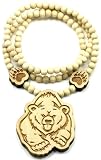 Bear Good Wood Goodwood Maple Natural Wood Replica Pendant Necklace Piece