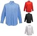 Fruit of the Loom Herren Oberhemd Unifarben Langarm in Poplin mit Kentkragen in vier Farben und den Grössen S, M, L, XL, XXL und XXXL
