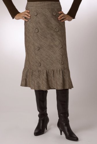 Per Una Sheen Button Skirt clothing