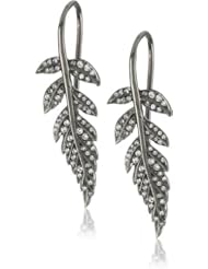 Colette Steckel "Feuille" 18k Gold Baby Leafs Hook Earrings