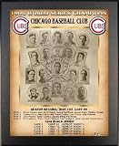 Black 11x13 1908 Chicago Cubs World Series Championship Team Photo Plaque