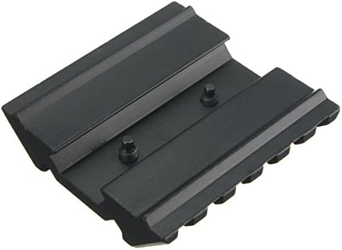 45 Degree Offset Flat Top Dual Side Picatinny 20mm Rail Mount Base