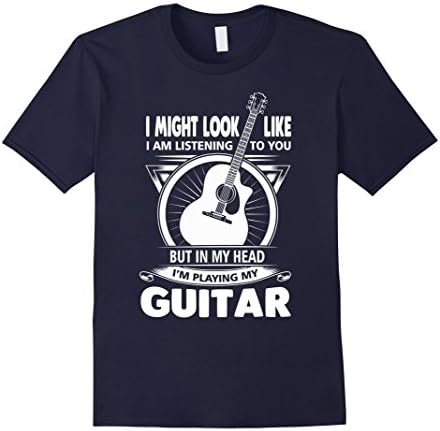 Men's But In My Head, I'm Playing My Guitar 2XL Navy