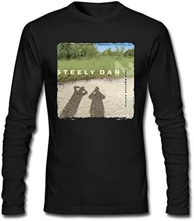 SaXiMi Men's Steely Dan Two Against Nature Long Sleeve T shirts Size XXL Black