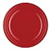 Rachael Ray Dinnerware Double Ridge Dinner Plate Set, 4-Piece, Red