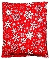 **Red Snowflake** Two Microwavable and Freezer Safe Handybag Minis