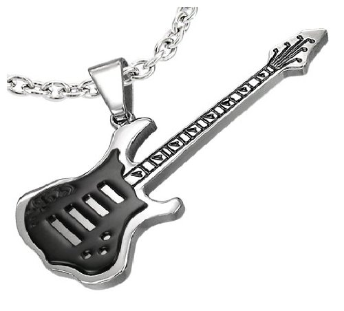Cored Unisex-Anh&auml;nger Edelstahl Gitarre ohne Kette E6 Preisvergleich