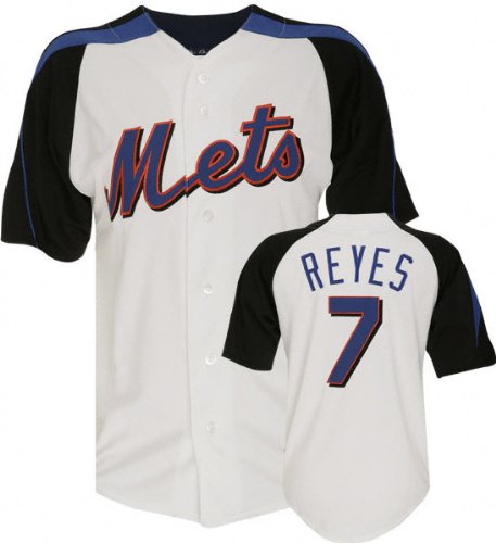 Jose Reyes White Majestic Laser New York Mets Jersey