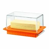 Bodum - 11141-106 - Bistro - Beurrier avec Couvercle - 17 X 12 cm - Orange