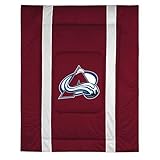 Colorado Avalanche NHL "Sidelines Collection" Bed Comforter (Queen)
