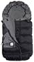 7A.M. ENFANT "Blanket 212 Evolution" Extendable Bunting Adaptable for Strollers - Black/Gray