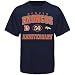 Image of Reebok Denver Broncos Navy Blue 50th Anniversary Arch T-shirt