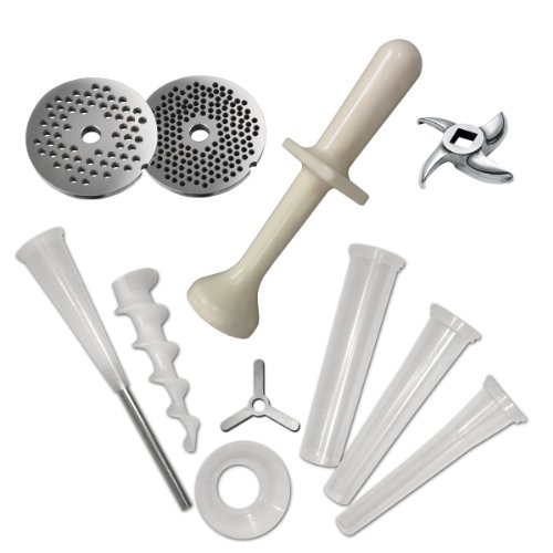 Weston 08-0801-W Number 8 Commercial Meat Grinder, 1/2 HP