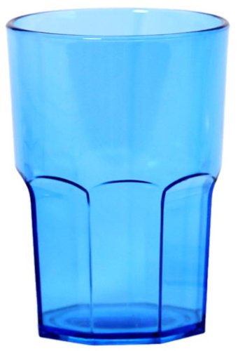 Linden Sweden 12-Ounce Tumbler, Small, Transparent Blue, Set of 4