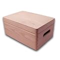 gro�e Aufbewahrungsbox/ Holzkiste mit Deckel und Griffl�chern Kiefer