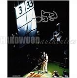 LARRY BIRD AUTO 8x10 'RAISING BANNER' - Autographed NBA Photos