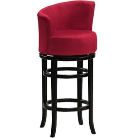 Click here to buy Juno Swivel Bar Stool 30h Seat Red by Home Decorators Collection.