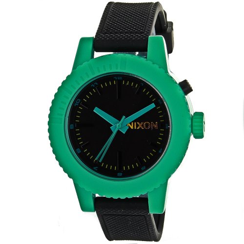 Nixon Women's A287-060 Polyurethane Analog with Black Dial Watch