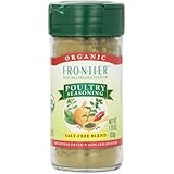 Frontier Poultry Seasoning Certified Organic, Salt-Free Blend, 1.2-Ounce Bottle