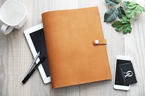 personalized business portfolio folder // leather &amp; felt // DIN A4