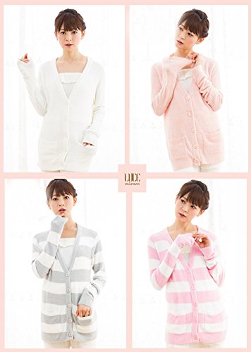 【 ルーチェ ミラコ 】LUCE miraco mocomoco's スウィート ボーダー ルームウェア カーディガン トップス パジャマ レディース