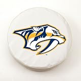 Nashville Predators NHL Tire Cover White Size: E10 - 30 x 10 Inch