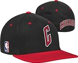 NBA Men's Chicago Bulls Authentic On-Court Cap - Tv12Z, Large/X-Large , Team Color , Black & Red