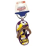 NCAA Louisiana State Fightin Tigers Flip Flop PVC Keychain