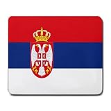 Serbia Flag Mouse Pad