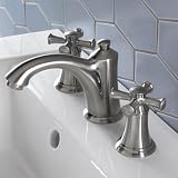 American Standard 7415.821.002 Portsmouth Widespread Lavatory Faucet with Speed Connect Drain with Cross Handles, Polished Chrome