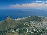 Aerial View Over Lion's Head from Table Mountain, Cape Town, South Africa Premium Photographic Poster Print by Fraser Hall, 30x40