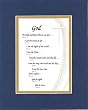 [I Am God] Collection of Biblical Verses on 11 x 14 inches Double Beveled Matting