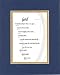 [I Am God] Collection of Biblical Verses on 11 x 14 inches Double Beveled Matting