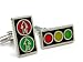 Fun Traffic Light Cuff Links Gift Boxed