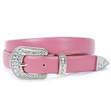 1 Western Rhinestone Non Leather Belt