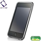 CAPDASE iPod touch 2nd & 3rd Generation Soft Jacket 2 Xpose with Screen Guard Crystal Clear, Black 第２、第３世代 iPod touch 用 ソフトジャケット シリコンケース （クリスタル・クリアー 液晶保護シート 付き） ブラック SJIPT2-P201