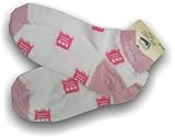 Detroit Tigers Ladies Pink & White Athletic Low-cut Socks