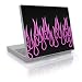 Laptop Skin (Can be trimmed to fit most laptops.) (15 x 12) - Pink Neon Flames