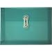 Filexec Poly envelope, Photo size, Side load, Button string closure, Green (Pack of 12) (50076-15405)