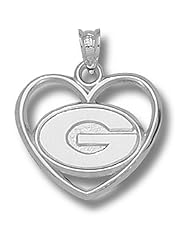 University of Georgia Bulldogs "G" Heart Pendant