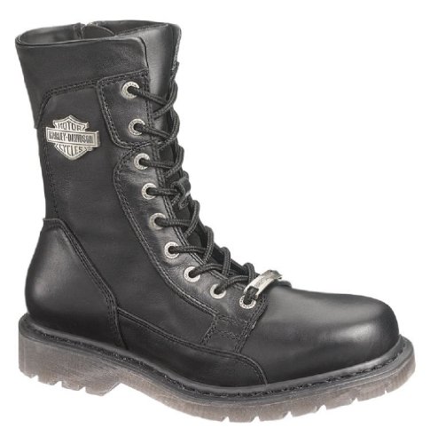 Harley-Davidson® Wolverine Men's Wyatt Black Leather Boots. Lightweight and Durable. D96008