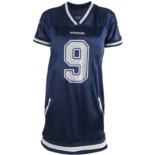 Dallas Cowboys Tony Romo Womens Naomi Jersey Dress Large