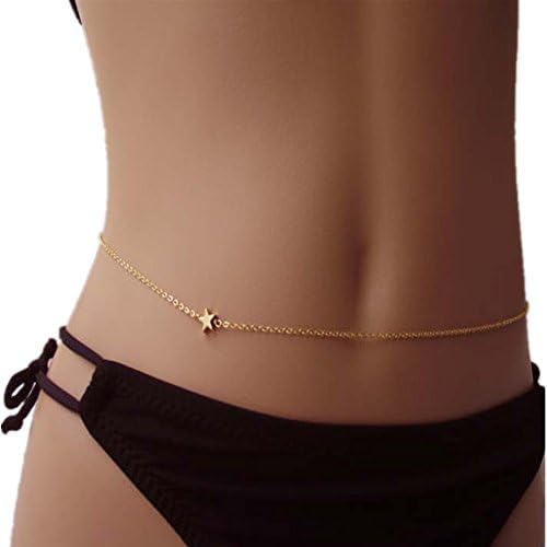 CrafHand ErunerNew Hot Sexy Gold Plated Body Belly Waist Chain Beads Bikini Beach Necklace