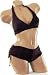 Womens Junior Size Swimwear Sexy Boyshorts Halter 2 pc Bikini Swimsuit